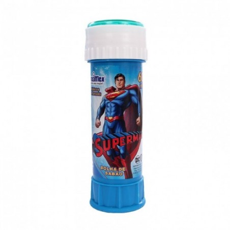 12 Peças Bolhas De Sabão Infantil Superman C/ Labirinto
