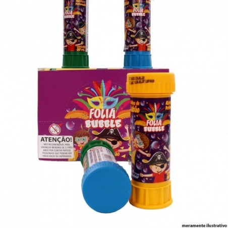 12 Peças Bolhas Sabão Infantil Folia Bubble À Pronta Entrega