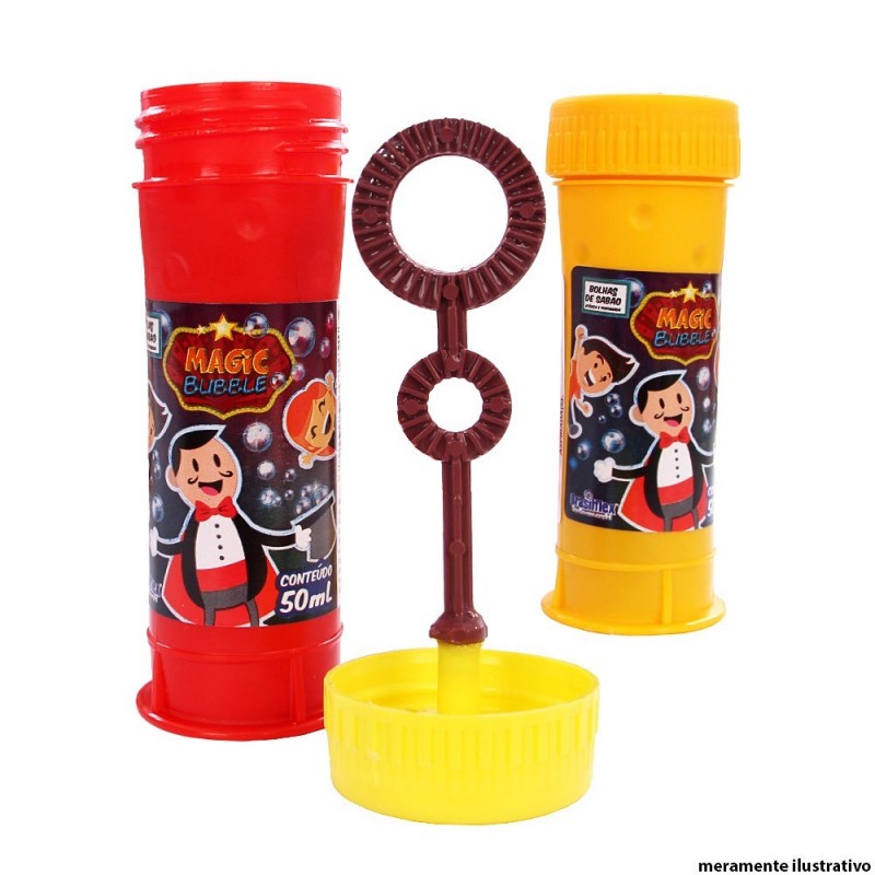 12 Peças Bolhas Sabão Infantil Magic Bubbles No Atacado
