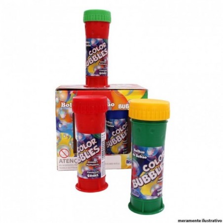 6 Peças Bolhas Sabão Infantil Color Bubbles À Pronta Entrega