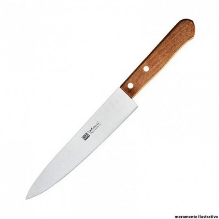 Faca De Carne 6" Aço Inox Com Cabo Madeira