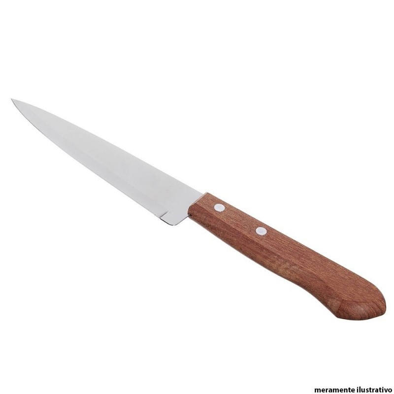 Faca De Carne 6" Aço Inox Com Cabo Madeira