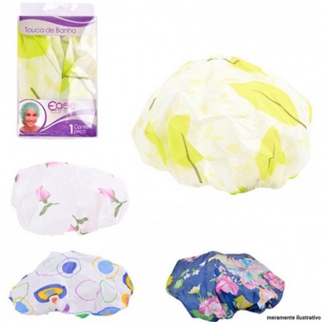 Touca De Banho Cetim Estampada Ease Care No Atacado