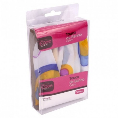 Touca De Banho Cetim Estampada Ease Care No Atacado