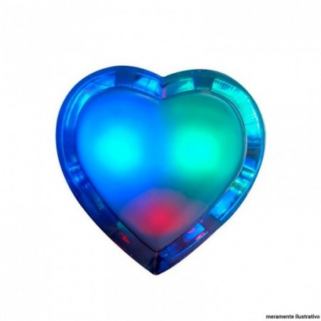 Abajur Tomada Iluminaria Mini Formato Coração Bilvolt 5 cm