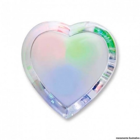Abajur Tomada Iluminaria Mini Formato Coração Bilvolt 5 cm