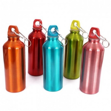 Garrafa Squeeze De Alumínio 500 Ml C/ Mosquetão Wellmix