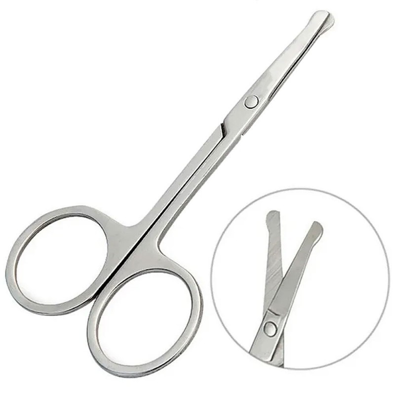 Tesoura De Unha Ponta Redonda Aço Inox Ease Care No Atacado