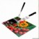 Tábua Para Cortes Multiuso Estampada De Vidro 35 x 25 cm