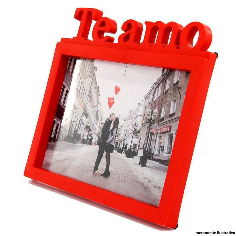 Porta Retrato Decorativo Namorados Mãe Te Amo 10x15 cm