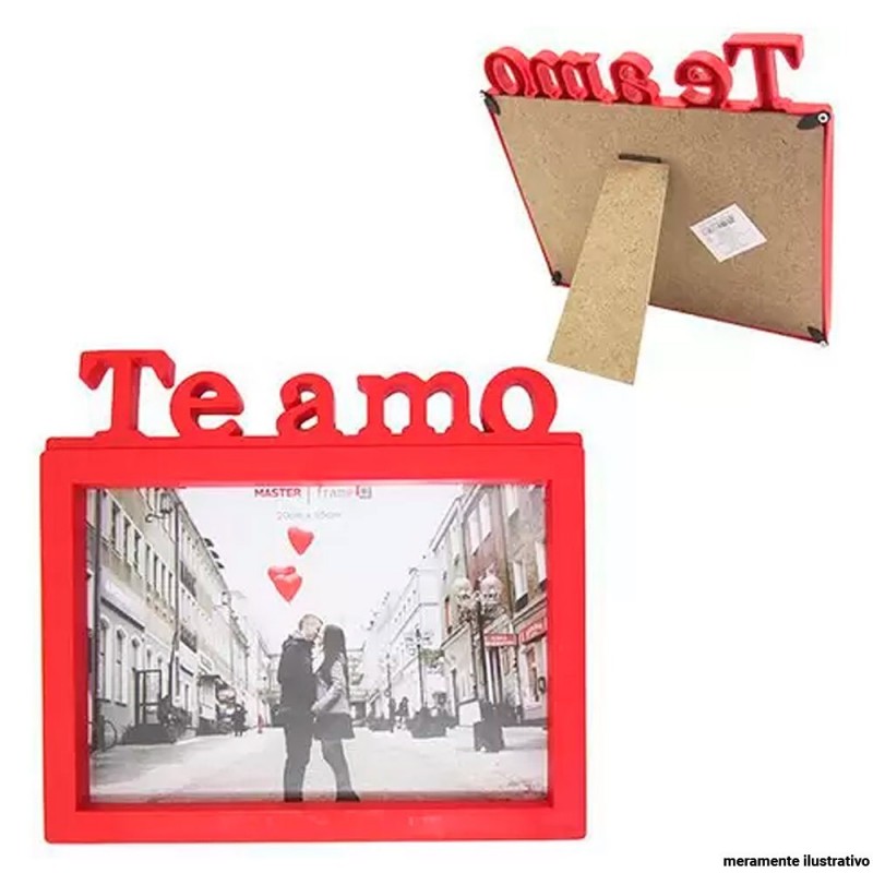 Porta Retrato Decorativo Namorados Mãe Te Amo 10x15 cm