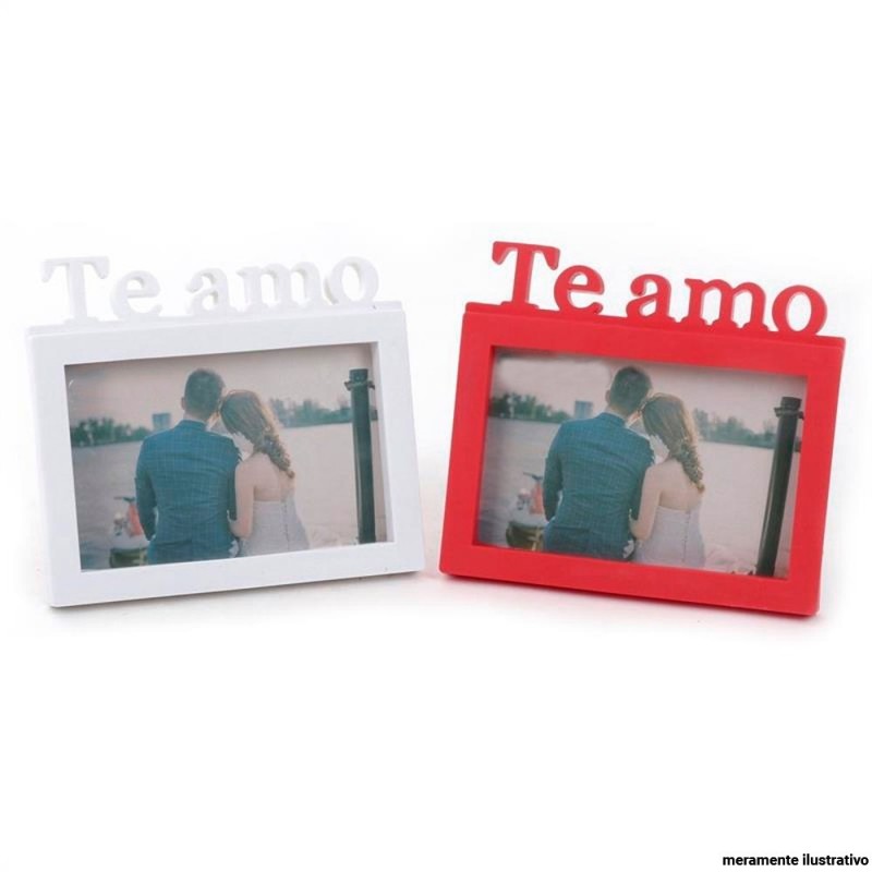 Porta Retrato Decorativo Namorados Mãe Te Amo 10x15 cm