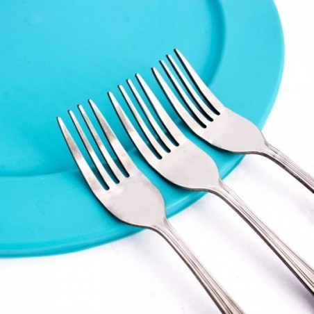 Sobremesa 12 Peças Resistente  Aço Inox Garfo Ox Prime
