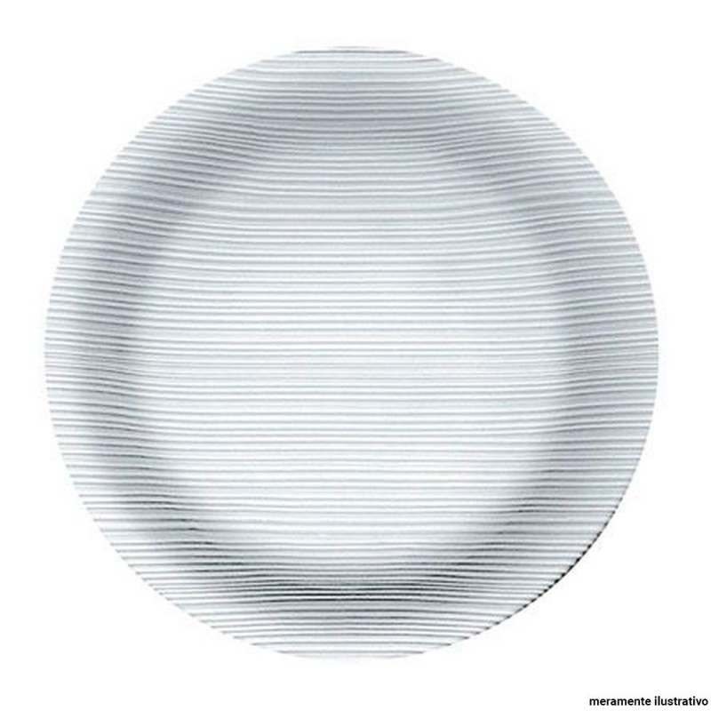 Prato De Vidro Diamante Redondo E Raso Duralex 22Cm