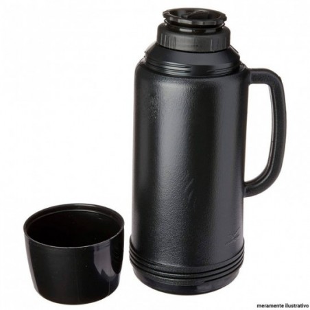 Garrafa Térmica Ideal Preto 1L Invicta Chá Café