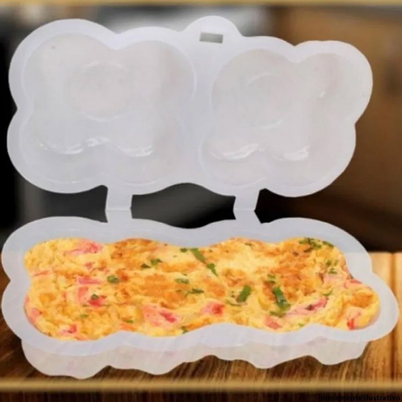 Forma Para Ovos Omelete Dupla Para Microondas
