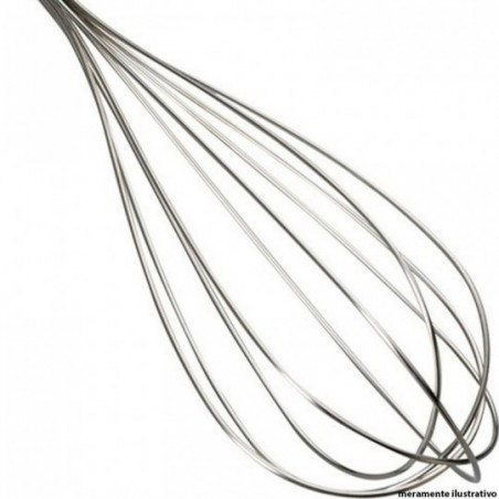Conjunto De Fouet Batedor De Claras 3 Peças Aço Inox