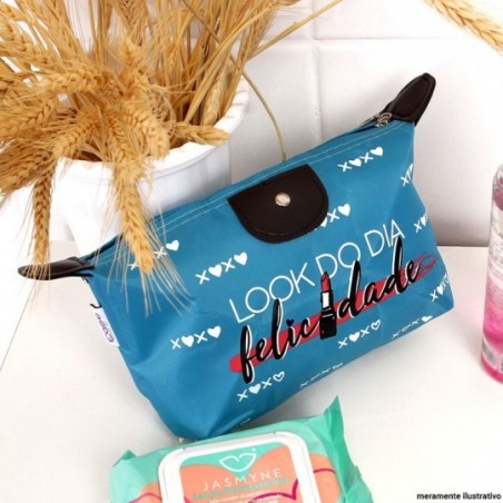 Necessaire Estojo Feminina Estampada Com Zíper EaseCare