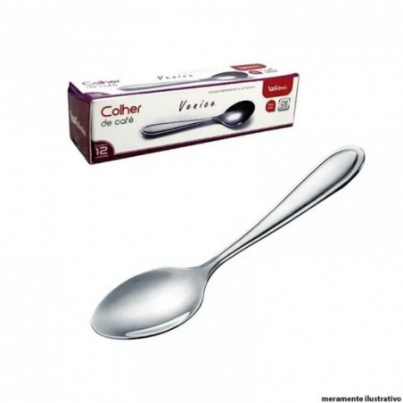 Conjunto Colher Café Venice 12 Peças Aço inox Wellmix