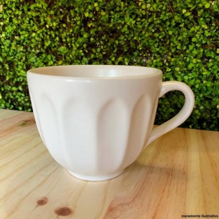 Caneca Jumbo Branca Porcelana 440 Ml