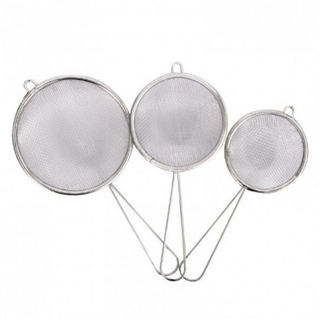 Kit 3 Peneiras Aço Inox PMG Wellmix No Atacado