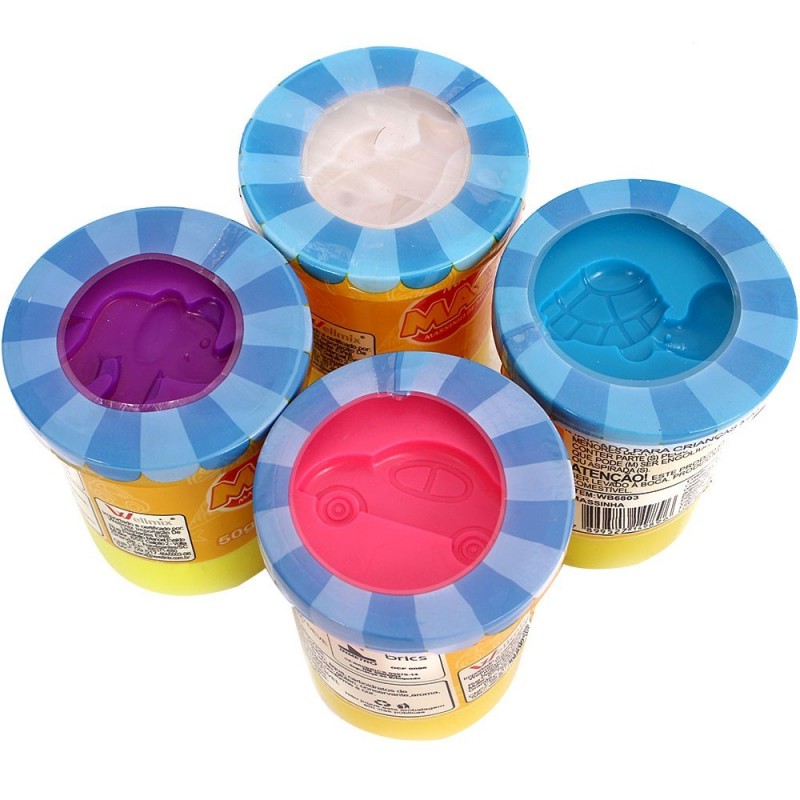 Massinha De Modelar C/ Formas 50 G Well Kids No Atacado