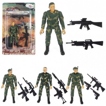 Boneco Militar Infantil W-Force C/ Acessórios Well Kids