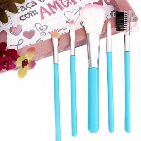5 Peças Kit Pincéis Maquiagem P/ Olhos Ease Care Atacado