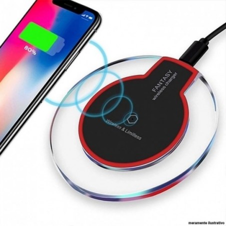 Carregador Por Indução Portátil Wireless Sem Fio
