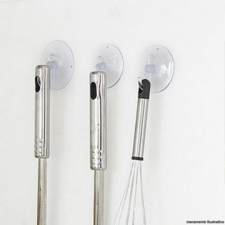 Kit 2 Cabides Ganchos De Parede Com Ventosa