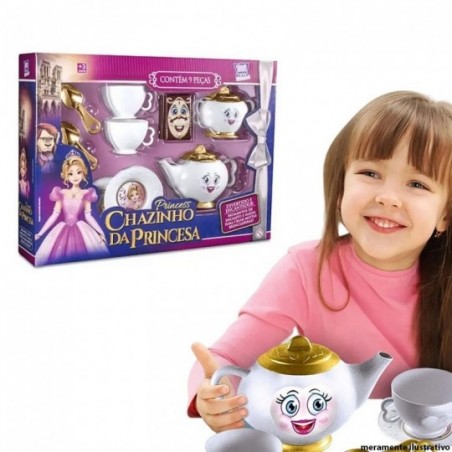 Chazinho Da Princesa Com 9 Peças De Brinquedo