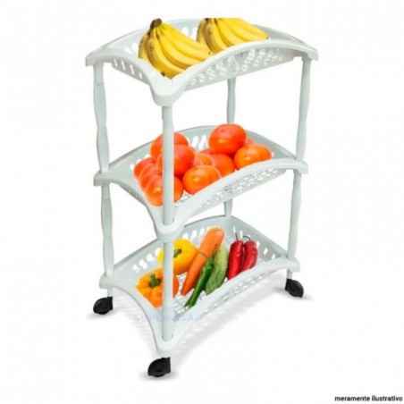 Organizador Vertical Telado Triplo Branco
