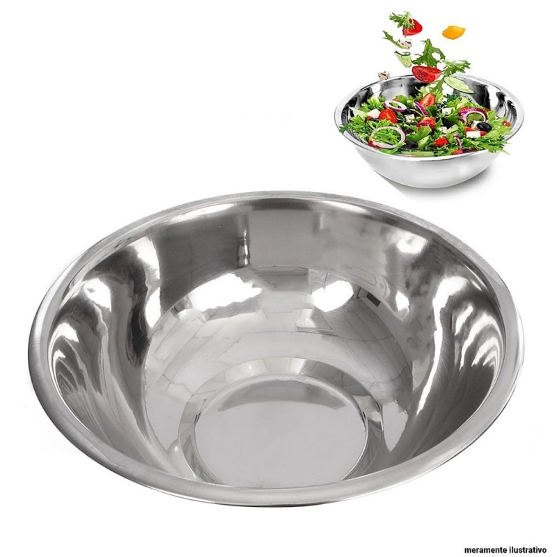 Aço Inox 22 Cm Tigela Redonda Cumbuca Wellmix No Atacado
