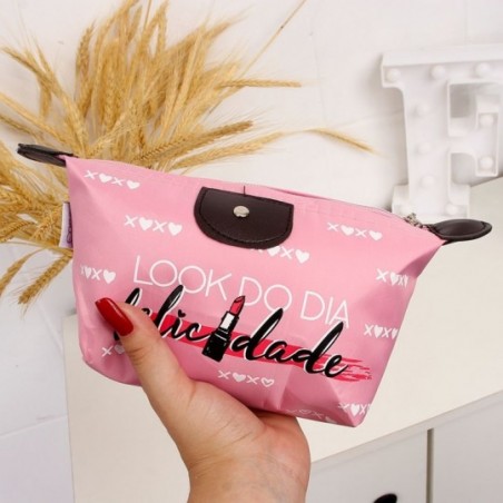 Necessaire Estojo Feminina Estampada Com Zíper EaseCare