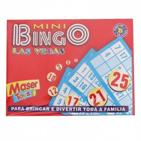 Mini Jogo Bingo Las Vegas Com 10 Cartelas Maser Toys