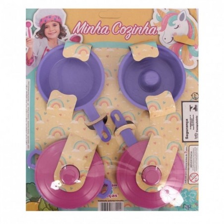 Kit Minha Cozinha Com 4 Peças Brinquedo Infantil