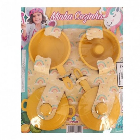Kit Minha Cozinha Com 4 Peças Brinquedo Infantil