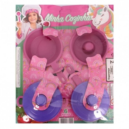 Kit Minha Cozinha Com 4 Peças Brinquedo Infantil