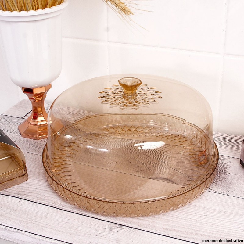Boleira Torteira Plástica Baixa Glamour 26 cm Plasútil