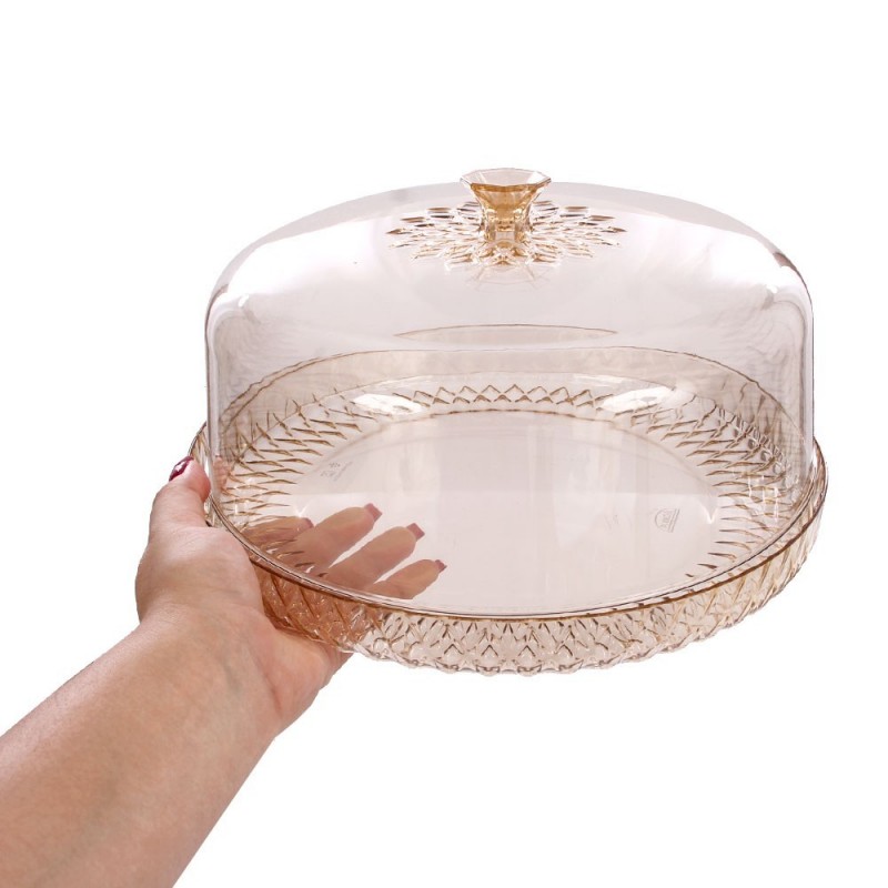 Boleira Torteira Plástica Baixa Glamour 26 cm Plasútil