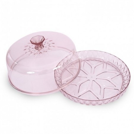Queijeira Porta Queijo Tampa Glamour Quartzo Plasútil 18 cm