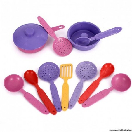 Combo 3 Kit Cozinha Panelinha E Acessorios Infantil
