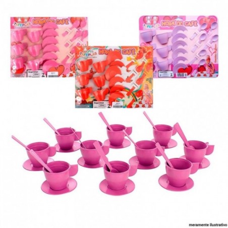 4 Kit Cafezinho Com 18 Peças Infantil De Brinquedo