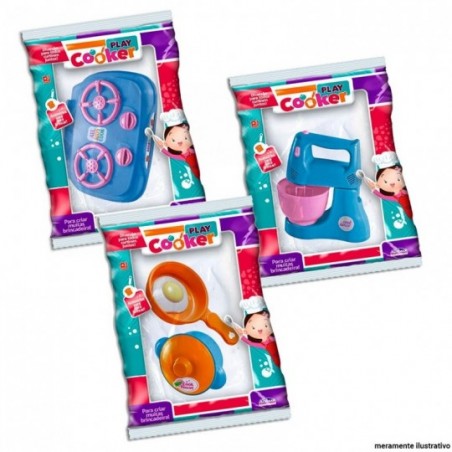 Kit Cozinha 3 Peças Variadas Coloridas Infantil