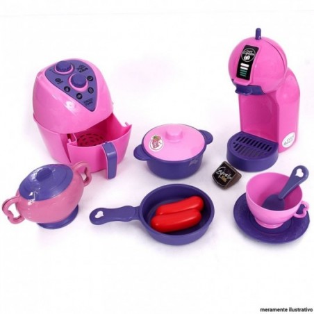 Kit 4 Peças De Cozinha Infantil Brinquedo
