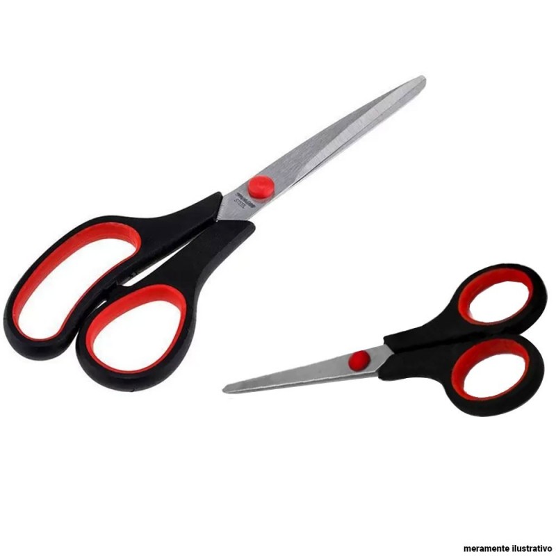 Kit 2 Tesouras Multiuso Ergonômico 10cm e 14 cm Wellmix