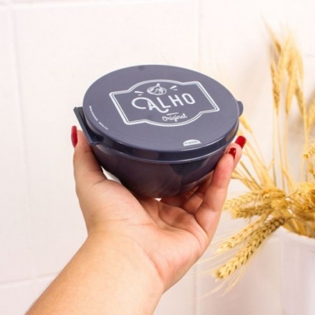 Pote Porta Metade Tempero Alho C/ Tampa 250ml Plasútil