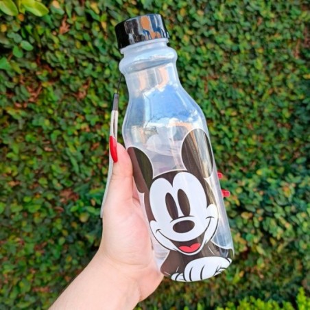 Garrafa Personagens Alça Mão 500 ml C/ Tampa Rosca Plasútil