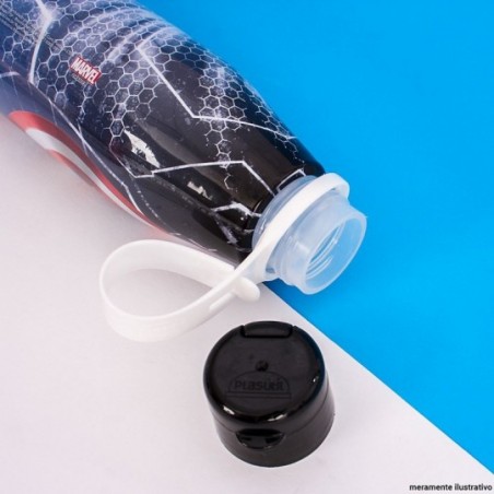 Garrafa Heróis Capitão América C/ Alça Mão 530ml Plasútil