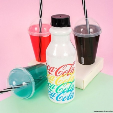 Garrafa Retrô Coca Cola Com Alça De Mão 500ML Plasútil